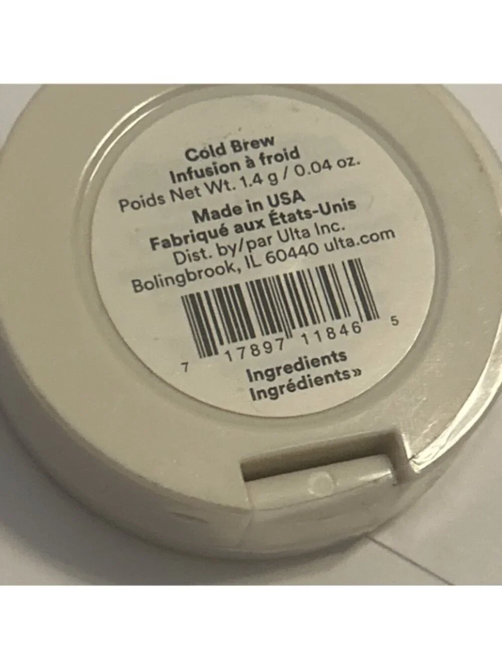 ULTA Eye Shadow COLD BREW  matte pressed powder 0.04 oz  Rare Vintage Sealed New